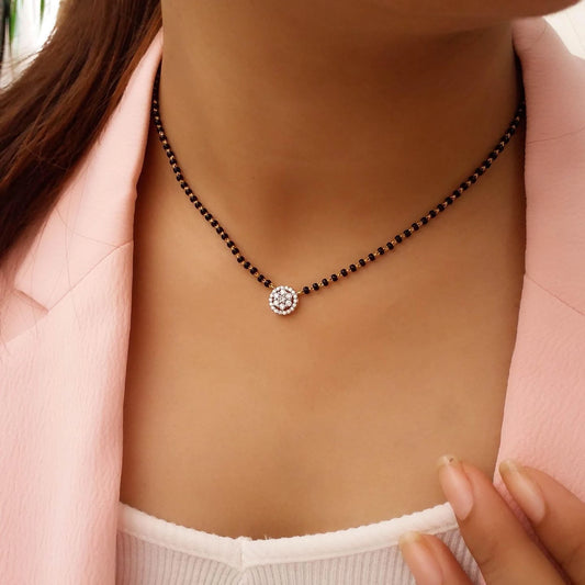 Lirja Fancy American Diamond Mangalsutra